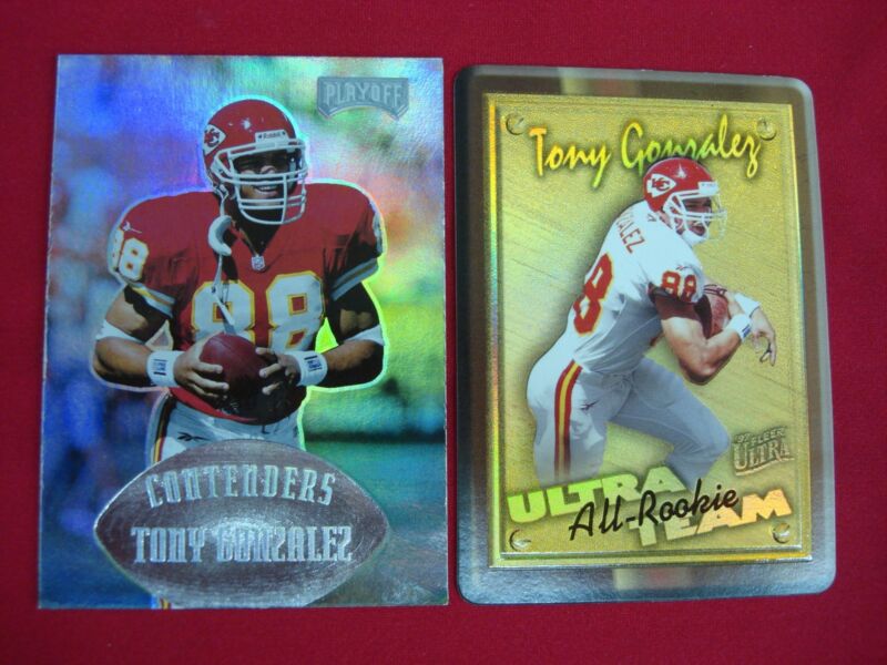 Rare 1997 Tony Gonzalez Football Card Lot