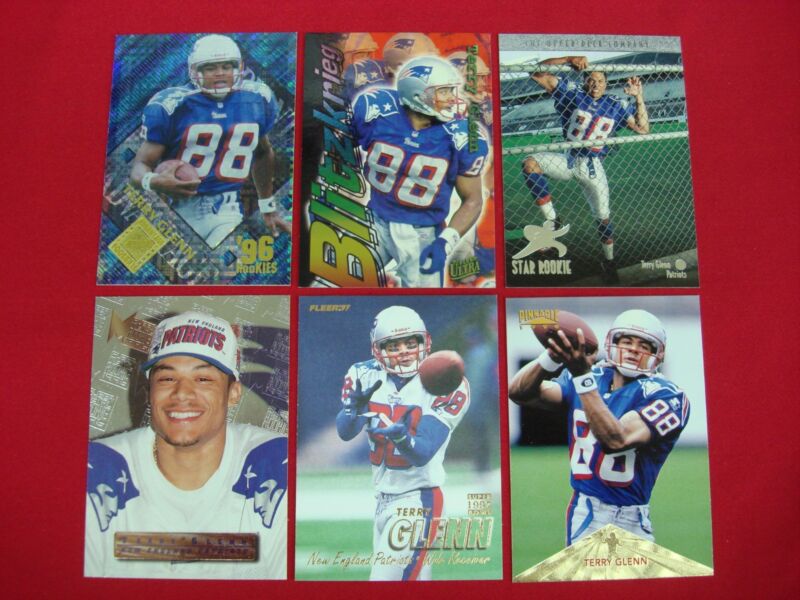Terry Glenn Rookie Card Lot (6) | New England Patriots Inserts | Multiple Grades