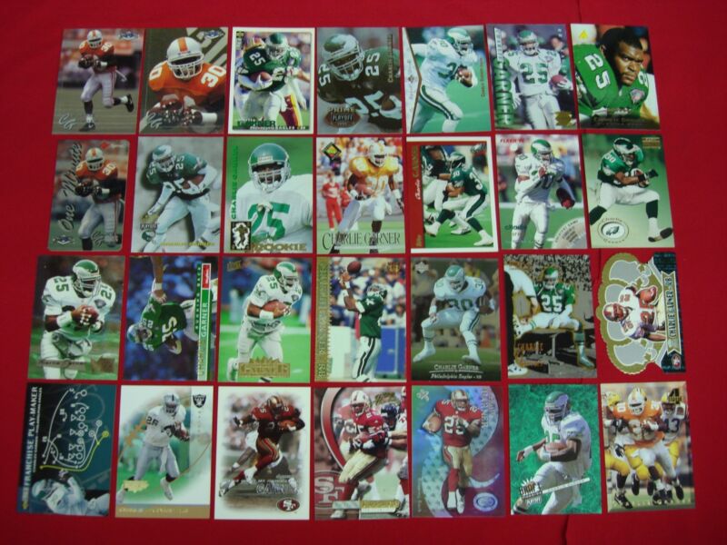 Charlie Garner football card collection