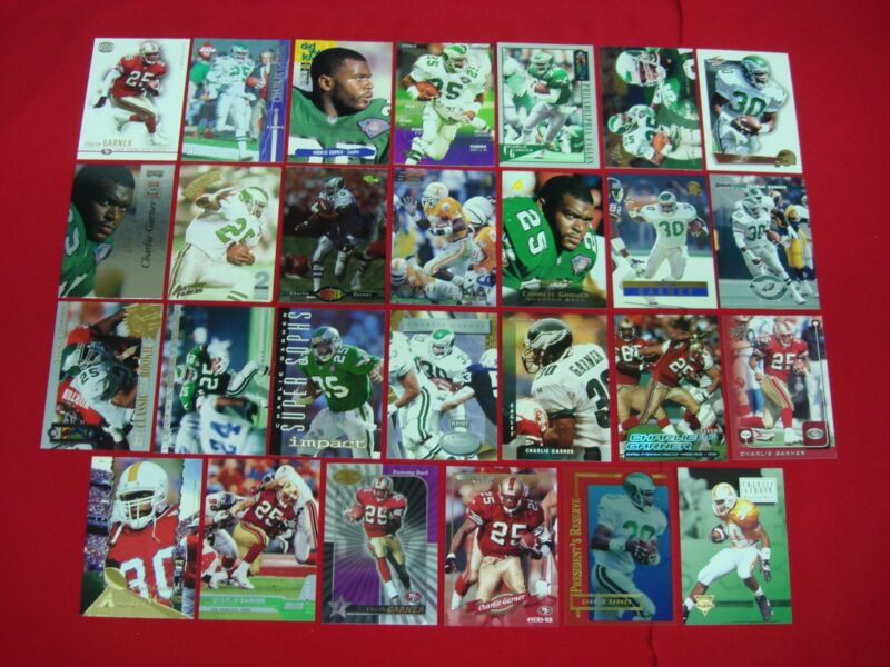 Charlie Garner Football Card Collection