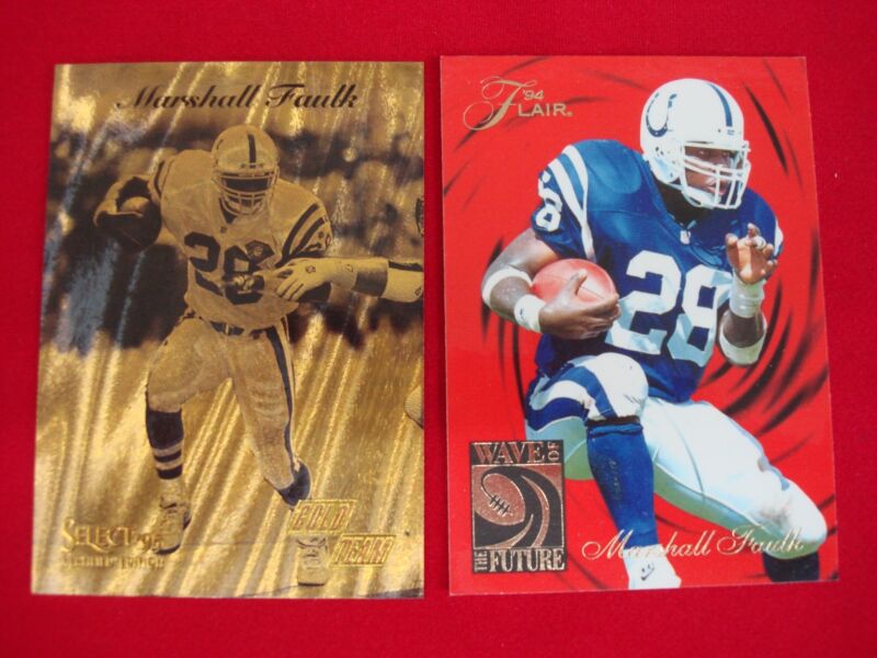 Marshall Faulk rookie cards, 1994 Fleer Flair & 1995 Select Certified Gold Team