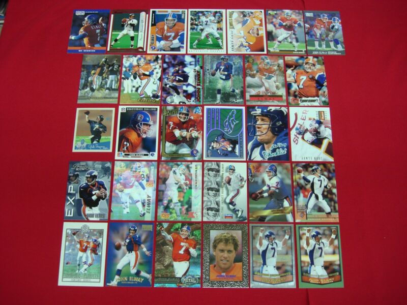 John Elway Football Card Lot