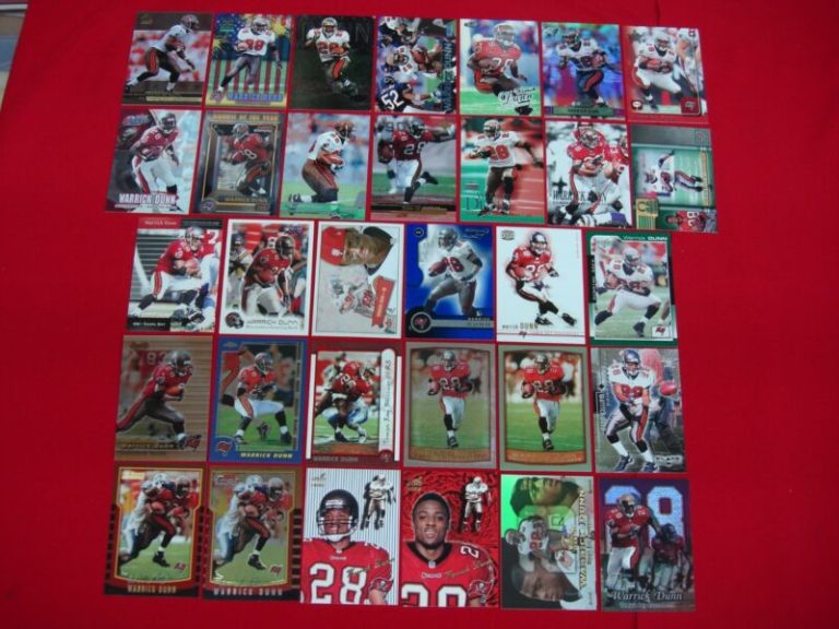 Warrick Dunn Tampa Bay Buccaneers Football Card Lot
