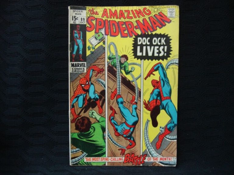 Amazing Spider-Man #89 comic book cover featuring Doc Ock, vintage Marvel Comics