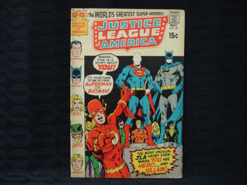 Justice League of America #89 comic book cover