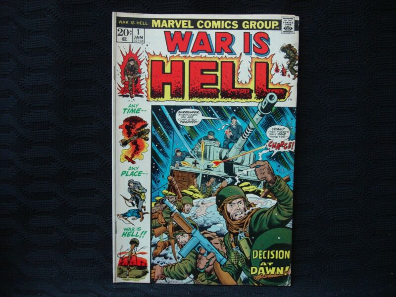 War Is Hell #1 Decision at Dawn! (Jan 1973) - Vintage Marvel Comics cover