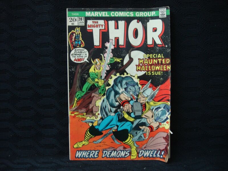 The Mighty Thor #207 comic book cover