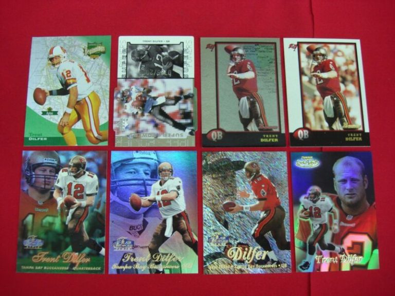 Trent Dilfer Tampa Bay Buccaneers football card lot