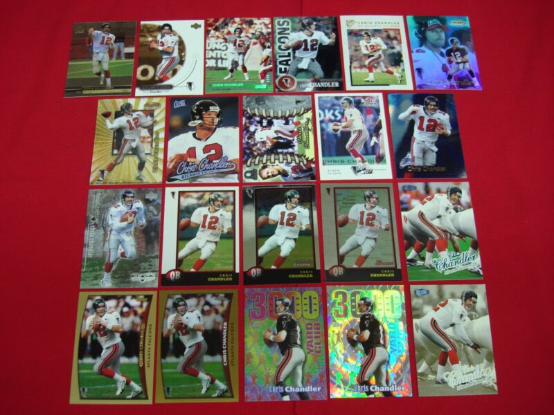 Chris Chandler Atlanta Falcons Card Lot