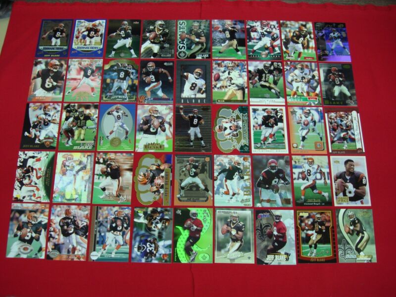 Jeff Blake Bengals Card Lot