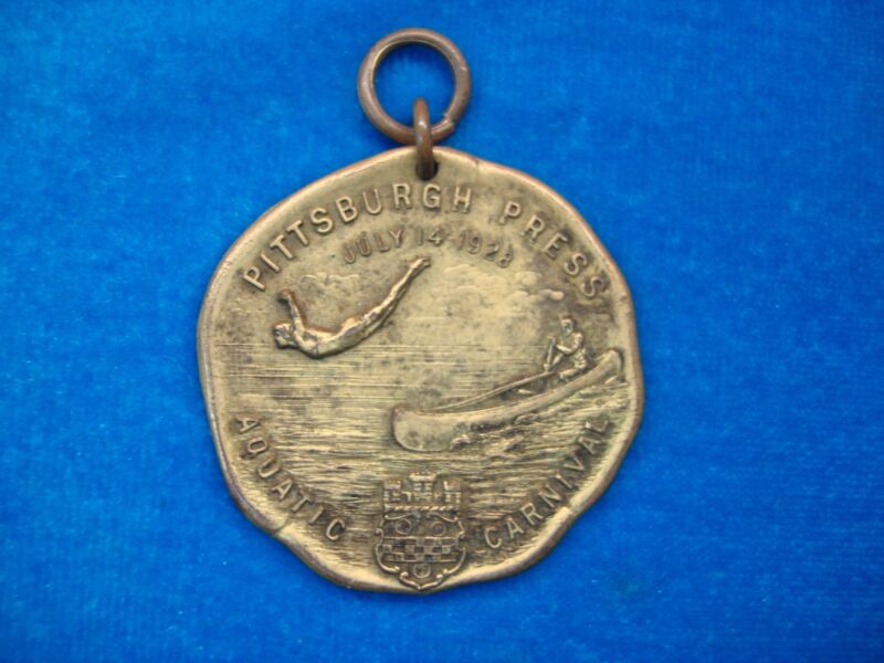 1928 Pittsburgh Press Aquatic Carnival Swim Participation Medal