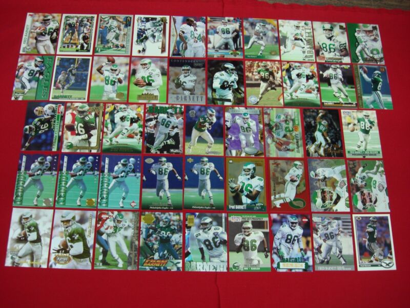 Fred Barnett Philadelphia Eagles Football Card Collection