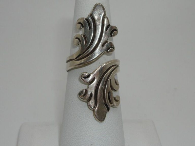 Vintage Mexican Sterling Silver Eagle Ring by RDA (#3) - Adjustable Size 8