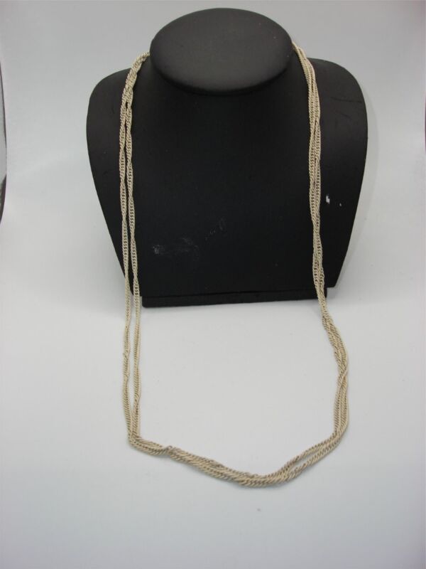 Vintage Trifari Gold-Tone Crown Necklace (54" White Chain) - Rare Estate Find!