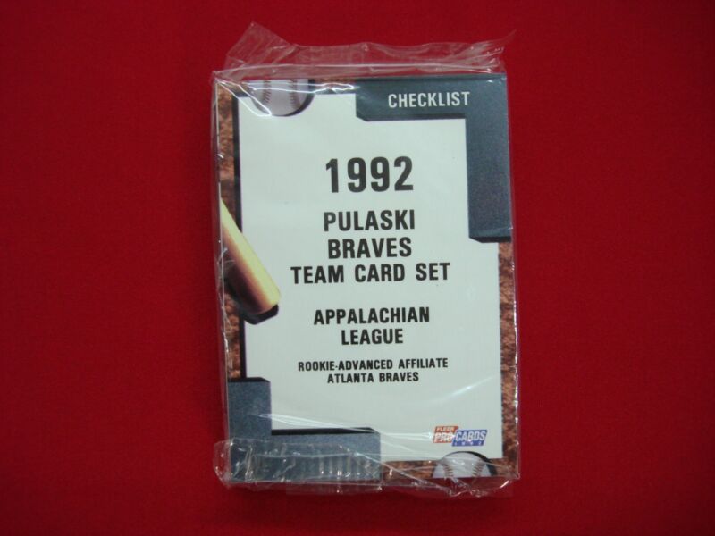 1992 Pulaski Braves ProCards Minor League Baseball Team Set (Sealed)