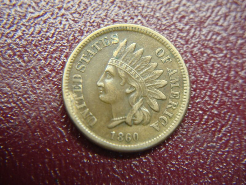 1860 Copper Nickel Indian Head Cent