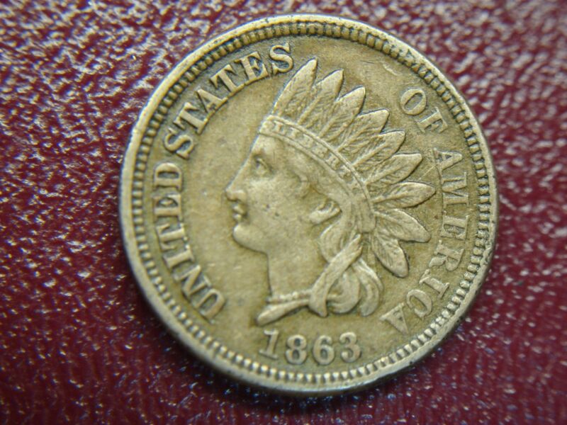 1863 Indian Head Cent - Uncirculated Copper Nickel