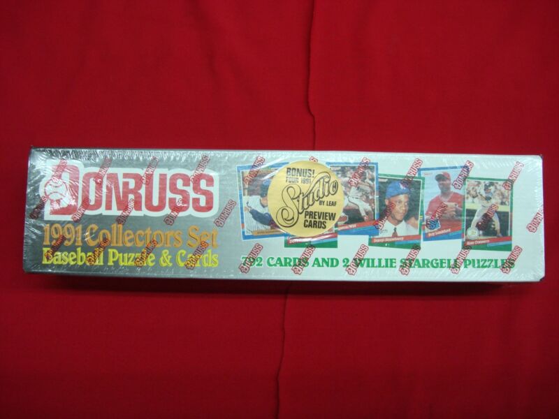 1991 Donruss Baseball Card Set Factory Sealed - 792 Cards + Bonus Studio & Puzzles
