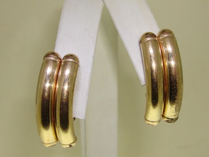 Vintage 1970s Winard Gold Filled Clip-On Earrings
