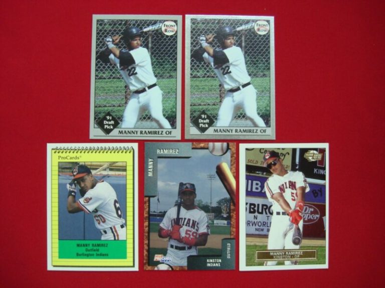 Manny Ramirez minor league baseball cards