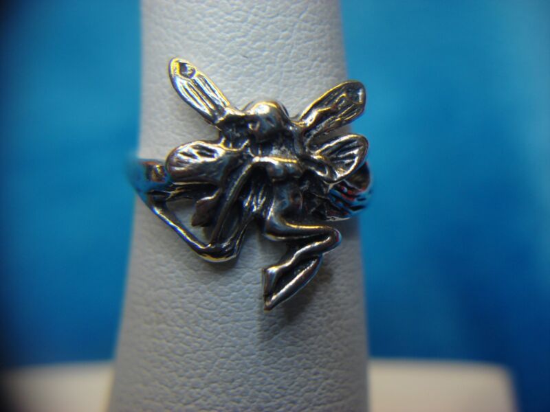 Sterling silver fairy ring, size 5