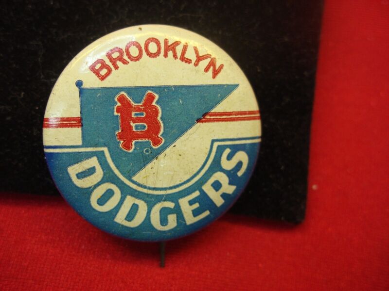 Vintage Brooklyn Dodgers souvenir pin from the 1950s