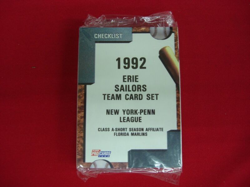1992 Fleer ProCards Erie Sailors MiLB Team Set featuring John Lynch