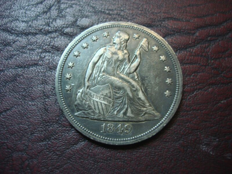 1849 Seated Liberty Dollar - Stunning Detail & Eye Appeal (AU Condition)