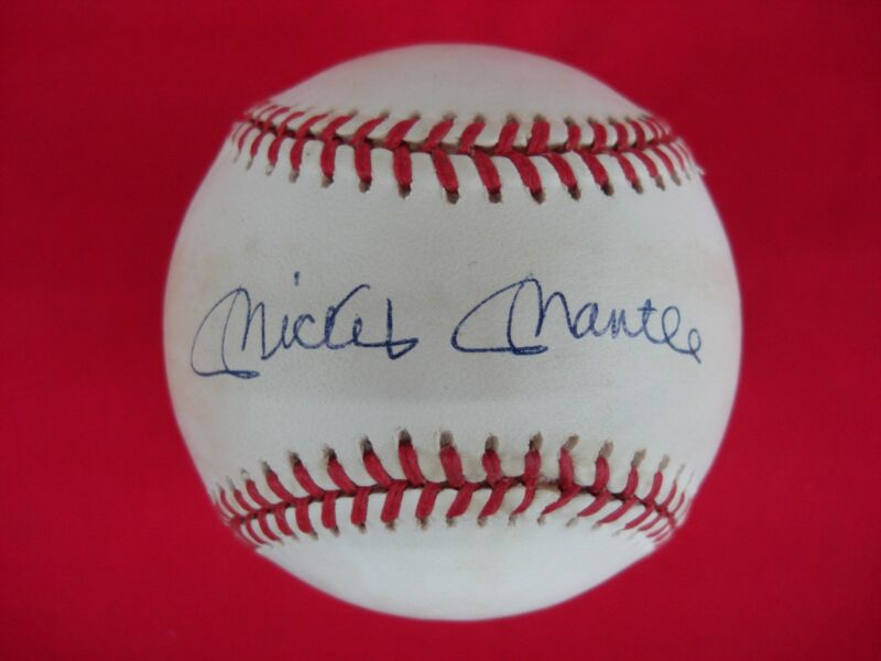 Mickey Mantle autographed baseball with Score Board Inc. COA