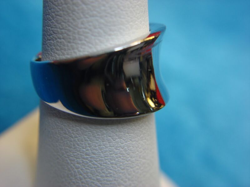 Sterling Silver Saddle Ring - Size 6 1/2