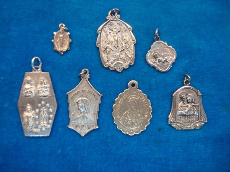 Vintage Religious Medals & Charms - Estate Sale Lot