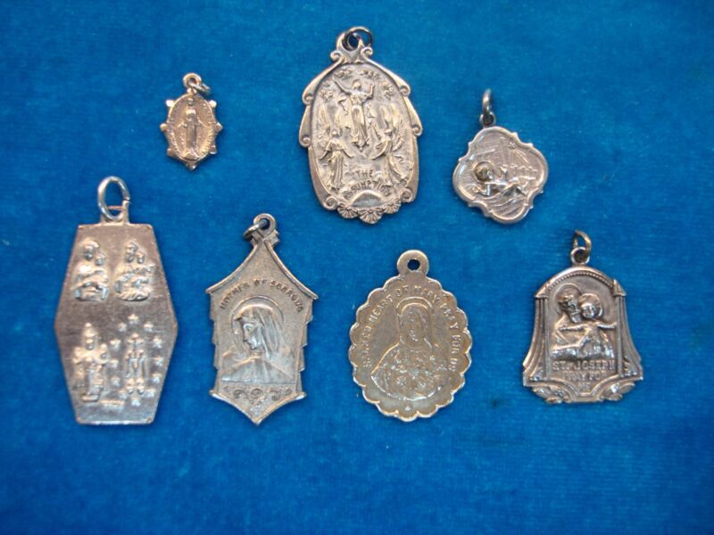 Vintage Religious Medals & Charms - Estate Sale Lot
