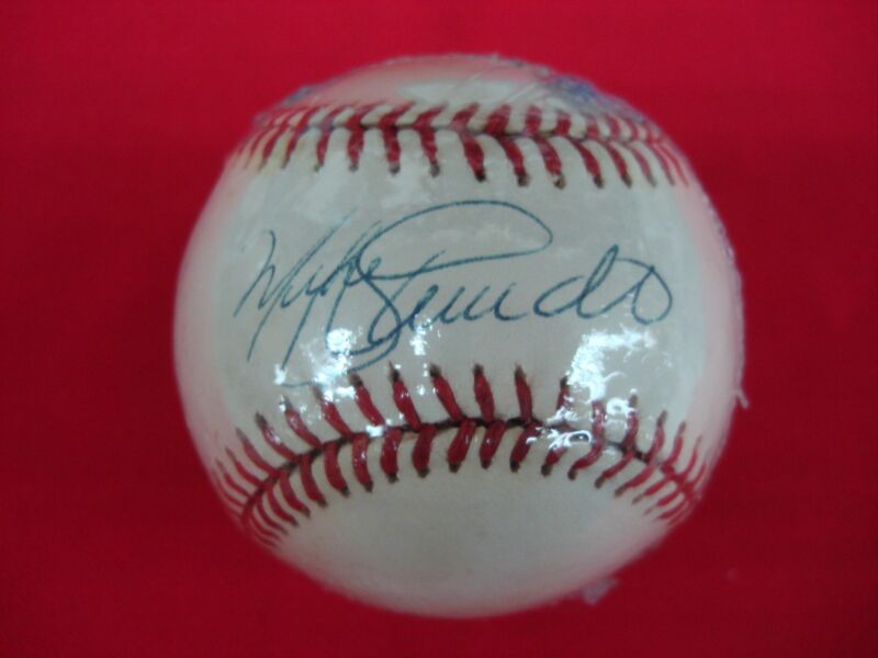 Autographed baseball by Mike Schmidt with Certificate of Authenticity from Score Board Inc.