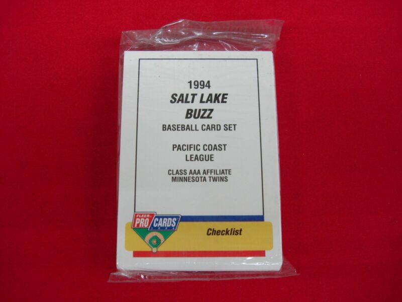 1994 Fleer Procards Salt Lake Buzz MiLB Team Set - Factory Sealed