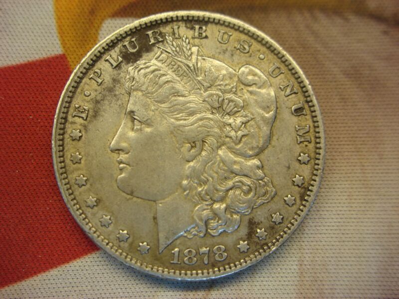 1878 Morgan Dollar with Rare 7 Tail Feather Reverse Variety
