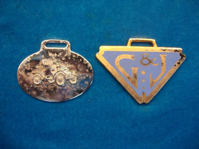 Vintage watch fobs, set of 2