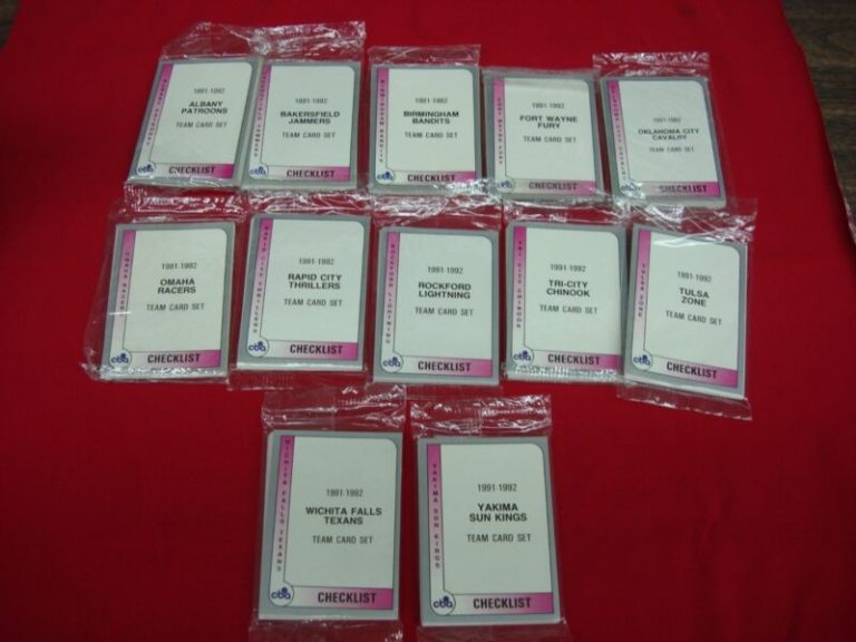 1991-92 CBA ProCards Team Sets Factory Sealed (Lot of 12)