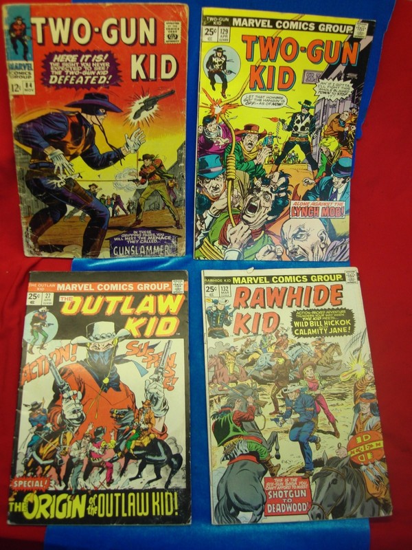 Vintage Marvel Western Comics Lot: Rawhide Kid, Outlaw Kid, Two-Gun Kid #27, 84, 129, 132