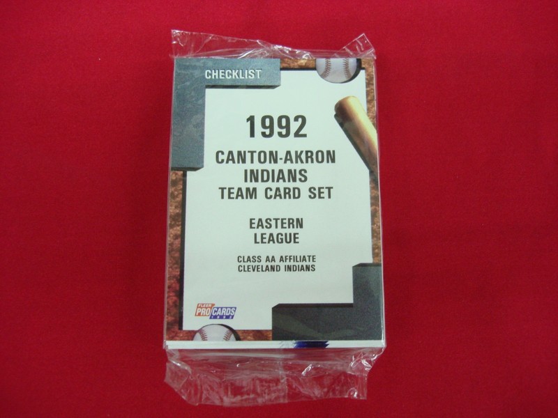 1992 Fleer Procards Canton-Akron Indians MLB Team Set w/ Brian Giles - Factory Sealed