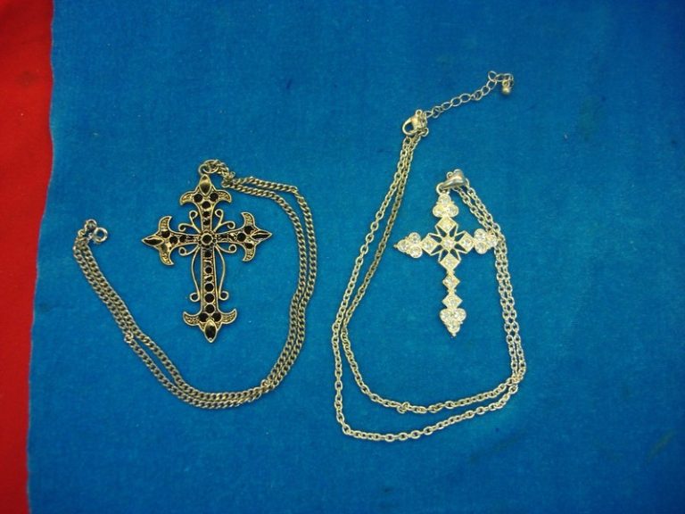 Vintage Cross Pendants & Necklaces (24+ Lots) - Estate Find