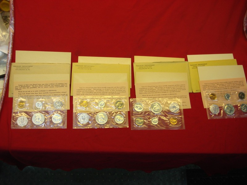 1961-1964 U.S. Proof Coin Sets in Mint Condition
