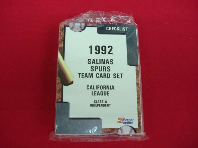 1992 Salinas Spurs Fleer ProCards Team Set