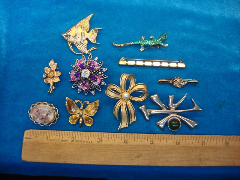 Vintage New York Yankees baseball pin collection