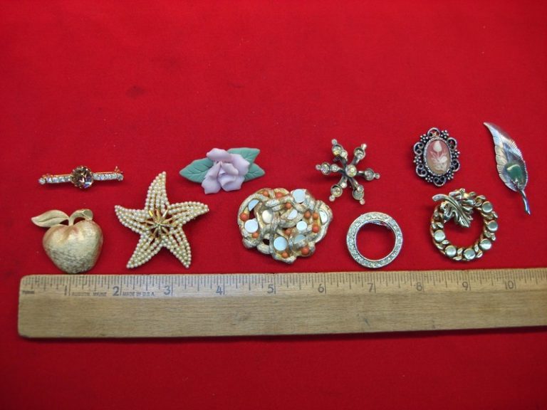 Vintage Costume Pin Collection