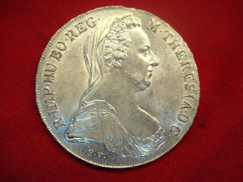 1780 Maria Theresa Silver Thaler Restrike - AU Condition .833 Fine