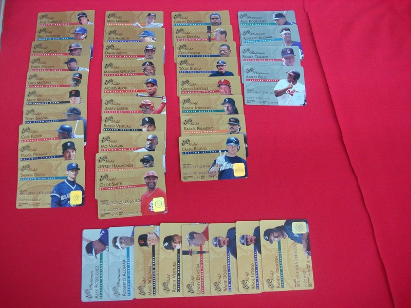 1996 Leaf Studio Gold & Platinum Parallel Cards