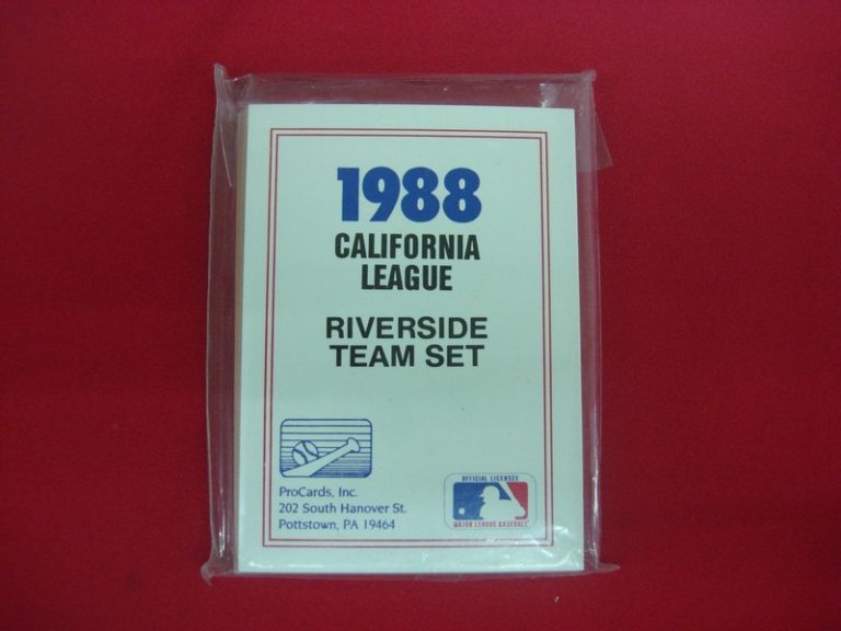 1988 Riverside Red Wave ProCards Minor League Team Set - San Diego Padres