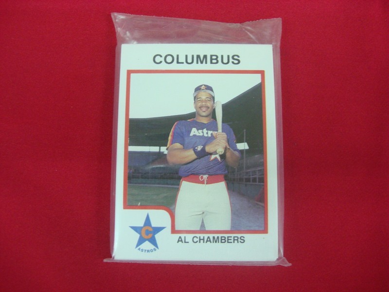 1987 Columbus Astros ProCards MiLB Team Set featuring Mel Stottlemyer and Ken Caminiti