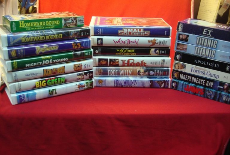 20 vintage Disney VHS tapes in original packaging
