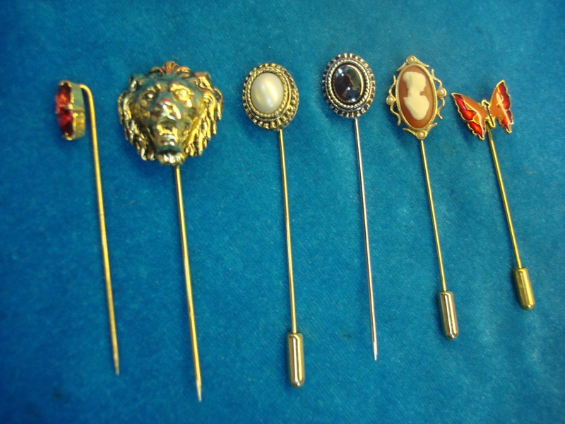 Vintage Stick Pin Set of 6